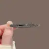 Pinza para el Cabello con Pedrería para Flequillo de Frente, Pinza de Pato Lateral, Pinza Superior, Accesorio para el Cabello, Pasador de Gama Alta de Nicho