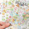 Lindas Pegatinas de Cristal Láser Animales de Dibujos Animados Pegatinas de Gelatina Pegatinas para Planificador Calcomanías DIY para Teléfono Botella de Agua