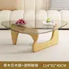Mesa de Café de Cristal Apartamento Pequeño Sala de Estar Hogar Moderno Minimalista Nórdico Transparente Minimalista Isamu Noguchi Creativa Redonda Mesa de Té