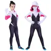 Macacão Cosplay de Aranha Gwen Roupa de Universo Paralelo Macacão Cosplay Roupa Infantil e Adulta