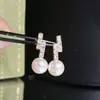 Acessórios DIY Prata de Lei S925 Suportes para Brincos de Pérola de Alta Qualidade Brincos Estilosos Acessórios de Suportes de Prata 8-12mm