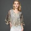 Cross-border AliExpress Design europeu sem mangas indústria pesada camisa de renda solta bordada flor nicho protetor solar roupa feminina