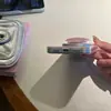 Funda para Teléfono Móvil Magnética con Soporte, Color Rosa Pastel Degradado de Lunares y Corazones, para 17Promax, Adecuada para 16Pro, Doble Capa, 18Pm