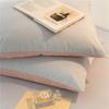 Fundas de almohada de algodón 100% cepillado 60S, Fundas de almohada de color sólido simple y de dos colores, Estilo sobre sin cremallera, Paquete doble de algodón 100%