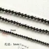 Nicho piedra natural ojo de tigre ágata negra cuentas de ábaco cuentas redondas pulsera collar con cuentas accesorios DIY material cuentas sueltas