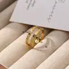 Anillos de Estilo Ins Transfronterizos para Hombres y Mujeres Diseño de Nicho Apertura Anillo de Moda Adecuado para Regalos Hermanas Padres Compañero de Escritorio