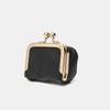 Nueva Bolsa Compacta Dorada de Cuero Genuino Bolsa para Joyería Anillo de Diamantes Mini Anillo Collar Aretes Joyero Monedero