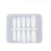 Puntas de Uñas Mate Sin Costuras para Arte de Uñas, Extensión de Salón de Uñas Uñas Postizas, 100 Piezas, Estilo Ins