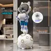 Proyector de Astronauta, Gran Adorno de Pie Junto al Sofá en la Sala de Estar, Decoración de Lujo Ligero de Moda