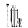 Nuevo Set de Tres Piezas para Coctelería de Acero Inoxidable para Bares y Tiendas de Té con Leche