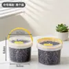Pote de Armazenamento de Grãos de Café BNBSA Hermético e à Prova de Umidade, Pote Selado de PP de Grau Alimentício para Armazenamento de Alimentos Secos e Chá de Ervas