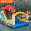 Castelo Inflável Trampolim Externo Castelo Móvel Inflável para Crianças Castelo Travesso Equipamento de Brincadeira Esportiva Fabricante