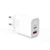Cargador de Nitruro de Galio de Doble Puerto A+C Estándar Europeo Pd30W Transfronterizo para Teléfono Móvil y Tableta Carga Rápida Cabezal de Carga Certificado CE Personalización
