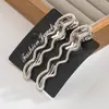 Conjunto de Grampos de Cabelo He Ming Estilo Coreano Simples Metal Geométrico Grampo de Cabelo Presilha Bico de Pato Moda Lateral Presilha de Cabelo