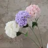 Flor artificial de hortensia nórdica vintage de un solo tallo para bodas, decoración suave para exteriores, accesorios de fotografía y decoración del hogar con un toque de alta gama