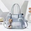 Bolso casual de gran capacidad para mujer 2026 nueva moda bandolera para ir al trabajo popular a cuadros bolso de mano relajado