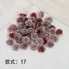 Flor Artificial Rosa Colorida de Doce Acessórios de Resina Materiais Manuais DIY Flor de Camélia Perfurada Acessórios com Contas