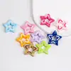 Pintura Acrílica Puntos de Colores Estrella de Cinco Puntas Cuentas Sueltas Joyería Llavero Cadena para Teléfono Móvil Accesorios Colgante Venta al por Mayor