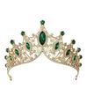 Accesorios de novia transfronterizos, accesorios de boda, diadema, tocado de diamantes de imitación, nuevo rendimiento, corona de cumpleaños, decoración floral para fiesta