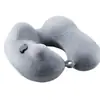 Almohada Inflable en Forma de U, Artefacto para Dormir en Viajes Largos, Almohada de Cuello Portátil para Viajes, Almohada para Trenes de Alta Velocidad, Almohada en Forma de U con Protección para el Cuello Tipo Empuje