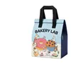 Bolsas térmicas personalizadas de tela no tejida para pan recién horneado, tostadas, pan estilo europeo y postres, adecuadas para entrega en la misma ciudad y empaque de un solo uso.