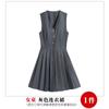 Traje de Vestido Colete de Aluno Primavera JK Saia Plissada Roupas de Aula Jardim de Infância Roupas de Performance Coral