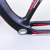 Quadro de Bicicleta de Montanha Carbono Vermelho Preto Quadro de Bike MTB Quadro de Bicicleta Eixo Passante 142x12 29er
