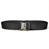 F020 Cinturón Táctico de Nylon con Cuentas para Hombre, Fanático Militar para Exteriores, Cinturón Multifuncional para Pantalones, Hebilla de Aleación, Cinturón de Lona