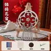 Pegatina de Refrigerador Jacquard de Plata Miao Material DIY Hecho a Mano Magnética Mini Pintura Decorativa Actividad Padre-Hijo Canción Brocado Equipo Cultural y Creativo