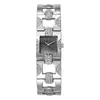Novo Relógio de Pulso Feminino Liga Retro Temperamento Quadrado Listrado Diamante Pregado Relógio Feminino Britânico Pulseira de Aço
