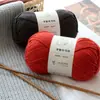 Tejido a mano No. Bufanda de 2 hebras, calentador de cuello, gorro, material para manualidades DIY, hilo de algodón leche, hilo trenzado de grosor medio