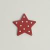 Outono e inverno vinho vermelho localização arco oco estrela de cinco pontas acessórios faça você mesmo capa de telefone celular decorativo buraco sapatos cocar lote