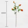 Flor Artificial decoración de fruta de granada sala de estar mesa de comedor entrada fruta caqui rama de flor falsa ramo de flor Ruyi