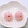 20MM Bola de Broca de Gelatina Contas de Broca Bola de Broca de Resina Contas Corrente de Celular Pendurada no Carro Acessórios de Joias Contas