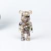 Comercio exterior grava de cristal natural oso violento decoración de escritorio artesanías de resina bearbrick150