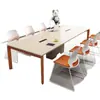 Mesa de Conferencias, Mesa Larga, Escritorio de Oficina Sencillo, Escritorio Pequeño para Reuniones de Capacitación, Mobiliario de Oficina, Juego Moderno de Mesa y Sillas para Sala de Reuniones