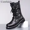 Botas altas largas de otoño e invierno para hombre, botas de montar de moda, botas de caballero retro, botas altas para hombre, botas Martin, estilo británico, mezclilla