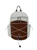 Mochila de Montanha Funcional para Casais com Design de Cordão em Duas Cores, Mochila Leve de Nicho Transfronteiriça para Acampamento ao Ar Livre
