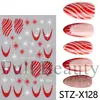 FULL BEAUTY pegatinas de arte para uñas transfronterizas francesas dulces simples corazón negro lunares plateados pegatinas de arte para uñas