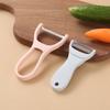Pelador creativo dos en uno de acero inoxidable para el hogar, pelador de frutas, cuchillo de afeitar, rallador, cepillo de melón, venta al por mayor