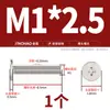 Tornillos de Cabeza Plana Delgada niquelados, de Forma Delgada, de Borde Delgado, Cabeza Plana Grande, Cabeza Plana Negra, Tornillos Phillips, Cabeza Plana M2M3M4M5M6
