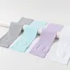 Mangas de Proteção Solar de Seda de Gelo para Ciclismo ao Ar Livre, Mangas de Braço Refrescantes, Mangas Retas para Homens e Mulheres, Mangas de Seda de Gelo Anti-UV