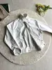 Chaqueta Harrington de rayas blancas a doble cara intelectual, abrigo unisex, estilo old money, simple y versátil para ir al trabajo