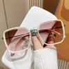 Gafas de Sol de Gradiente de Alta Gama para Conducir para Mujeres que Resaltan el Rostro, Sol Pequeño, Gafas Anti-UV, Gafas de Sol, Estilo de Verano, Montura Grande, Celebridad de Internet