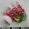 Arte Floral para Casamento Flor Vermelha Material de Fundo Decoração Ikebana Rosa Eucalipto Arranjo para Sala de Estar Interna