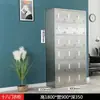 Armário de Aço Inoxidável 304 Gabinete de Staff para Banheiro Armário de Armazenamento com Múltiplas Portas e Tampo Inclinado Oficina Livre de Poeira Dormitório Armário de Sapatos com Múltiplos Compartimentos