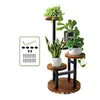Soporte de Flores Transfronterizo para Sala de Estar Interior Macetero de Hierro para Balcón Estante de Almacenamiento de Múltiples Niveles Simple para el Hogar de Pie