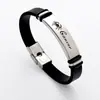 Joias de e-commerce transfronteiriço pulseira esportiva de silicone aço inoxidável versão coreana de doze constelações pulseira para casais de aço titânio atacado