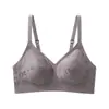 Nuevo Estilo Sujetador Bordado Estilo Chino Sin Costuras para Mujer Sin Aros de Acero, Cómodo y Transpirable, Copa Fija, Soporte Suave, Ropa Interior para Mujer Estilo Gelatina