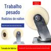 Acessórios para Rodízios Giratórios Roda de Nylon 4568 polegadas Rodízios Industriais de Alta Resistência para Prateleiras, Carrinhos de Mão, Reboques e Carrinhos de Rolamento